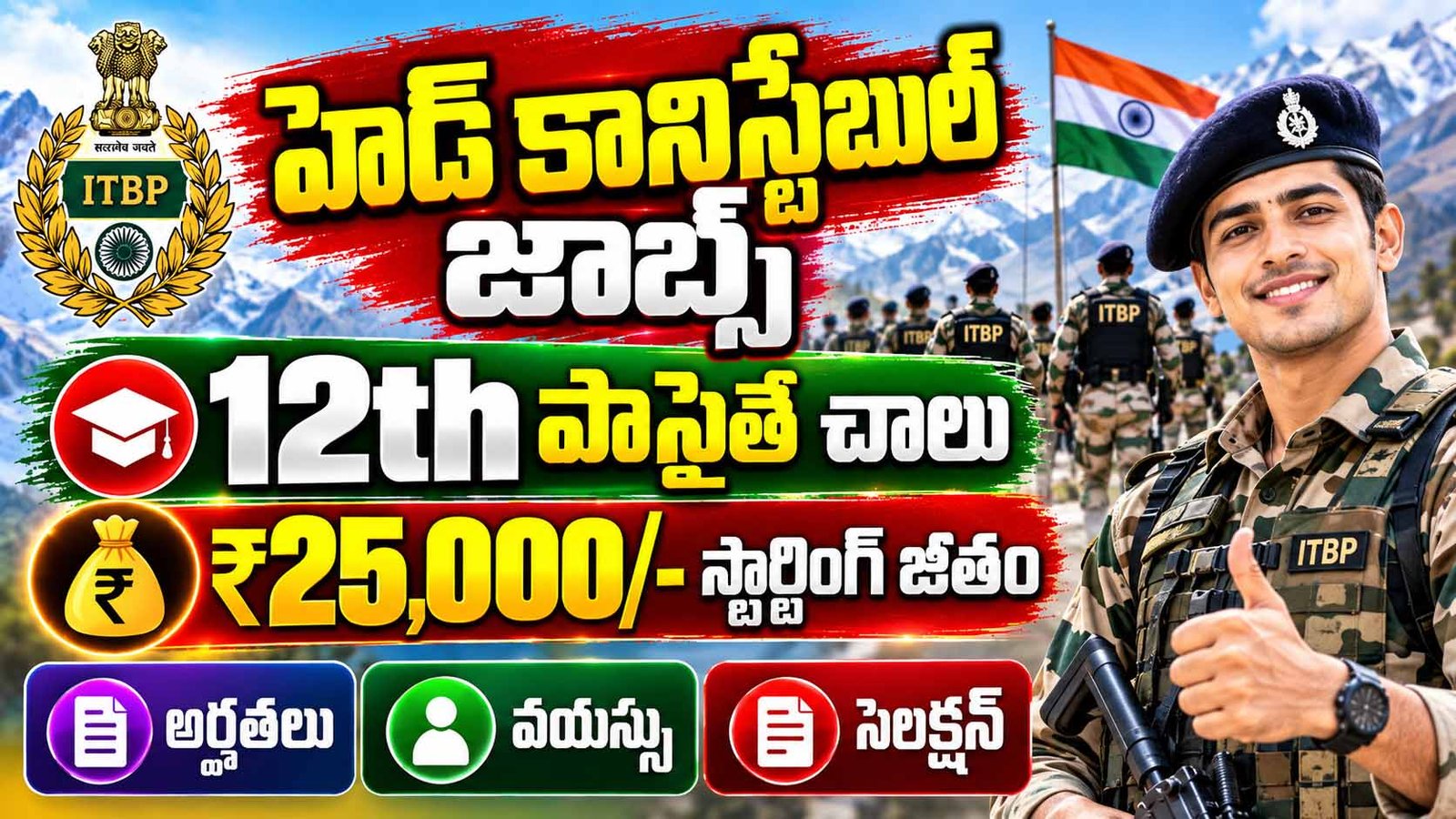 ITBP Head Constable Motor Mechanic Recruitment 2026