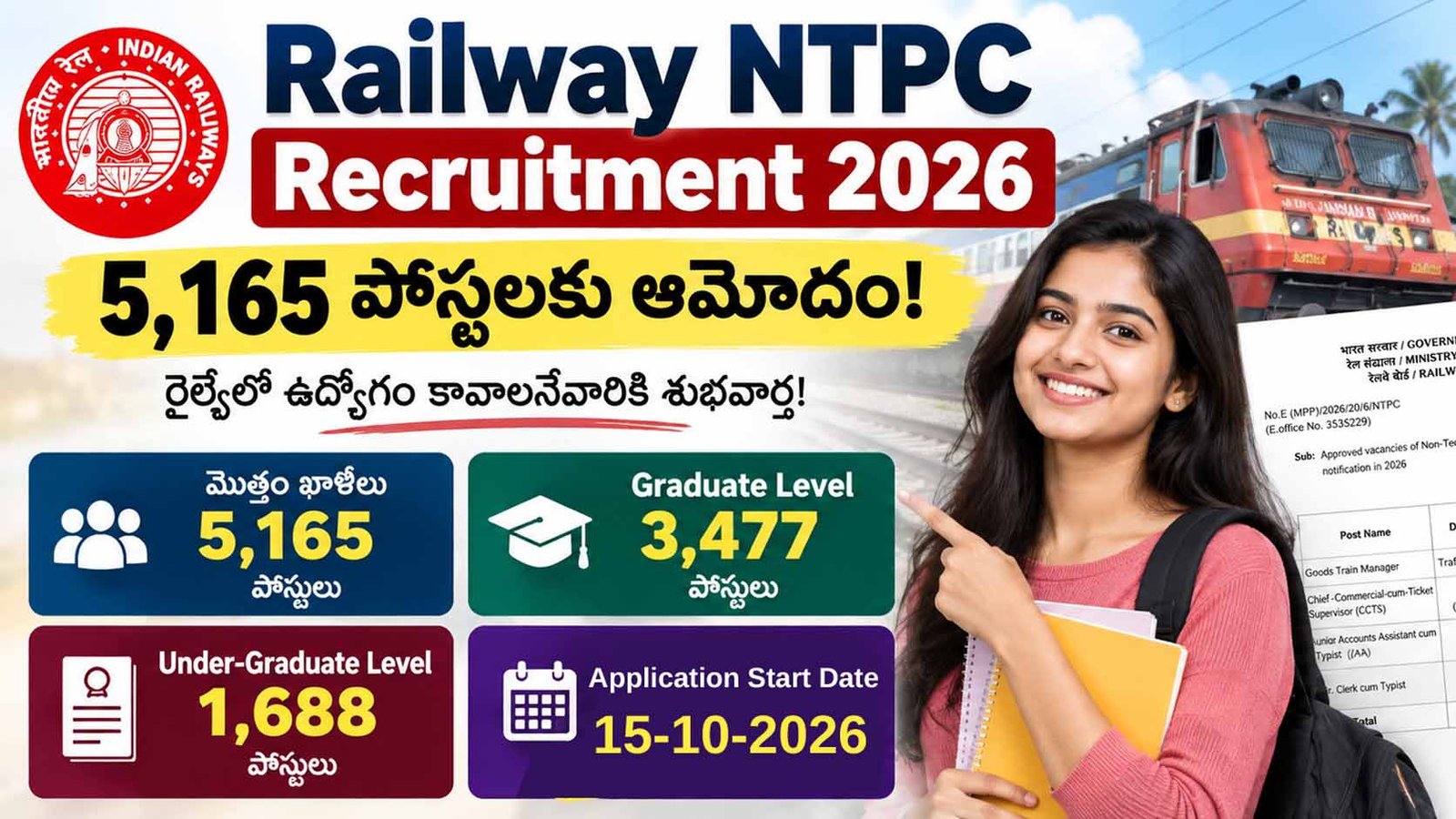 Railway NTPC Recruitment 2026